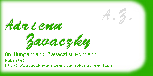 adrienn zavaczky business card